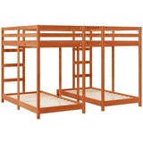  Trokatni krevet Voštano smeđa 160 x 200 cm Čvrsto borovo drvo | shoptok.hr