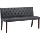  Klupa od umjetne brušene kože 148,5 cm siva | shoptok.hr