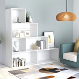 Furnova Knjižna omara/pregrada bela 155x24x160 cm iverna plošča, (21933117) | Shoptok.si