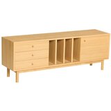 Hübsch Komoda v hrastovem dekorju v naravni barvi 140x50x37 cm Nobby – u