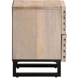 vidaXL Noćni ormarići 2 kom 40x34x46 cm masivno izbijeljeno drvo manga | shoptok.hr
