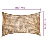  Kamuflažna mreža s torbom za pohranu 292 x 213 cm Pješčana | shoptok.hr