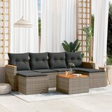 vidaXL 7-dijelni set vrtnih sofa sivi od poliratana | shoptok.hr