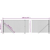  Ograda od žičane mreže s prirubnicom zelena 0 8 x 10 m | shoptok.hr