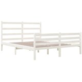  Posteljni okvir bel iz borovine 120x190 cm 4FT, (20644369) | Shoptok.si