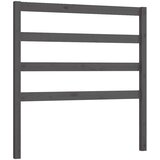  Posteljno vzglavje sivo 95x4x100 cm trdna borovina, (20726352) | Shoptok.si