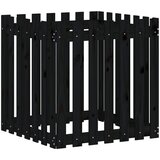  Vrtna sadilica s izgledom ograde crna 70x70x70 cm od borovine | Eponuda.ba