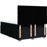 vidaXL Krevet s oprugama i madracem crni 160x200 cm od tkanine | shoptok.hr