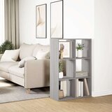 vidaXL Pregrada s knjižno omaro siva sonoma 69,5x29x103,5 cm inž. les | Shoptok.si