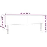  LED uzglavlje plavo 160x5x78/88 cm od tkanine | shoptok.hr