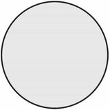 Zidno ogledalo crno Ø 50 cm okruglo | Eponuda.com