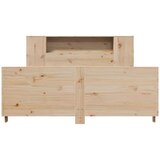 vidaXL Posteljni okvir brez vzmetnice 135x190 cm trdna borovina | Shoptok.si