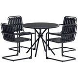 Venture Home Chios vrtni blagovaonski set, crni | shoptok.hr