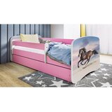 MID.YOU Dječji krevet Dreamy trkaći konj 160x80 sa madracem s ladicom Rozičasta | shoptok.hr