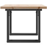  Stolić za kavu O-oblika 80x50x40,5 cm od borovine i čelik | Eponuda.ba