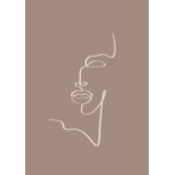 Venture Home poster Siluette 50 × 70 cm, smeđi | shoptok.hr