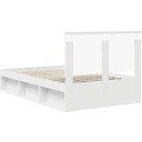  Konstrukcija postelje Bela 120 x 200 cm Masivno borovo les, (5000103499) | Shoptok.si
