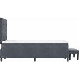  Krevet s opruga kutije Tamno siva 190 x 120 cm Baršun | shoptok.hr