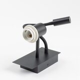  Brilagi - LED fleksibilna zidna lampa NUBILA, 1x E27/25W/230V + LED/3W, crna/siva | Eponuda.com