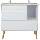 Qu-ax previjalna lesena podloga za komodo cocoon ice white | Shoptok.si