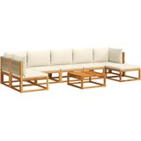 The Living Store Vrtna sedežna garnitura 8-delna z blazinami trden akacijev les - Vrtna Sedežna Garnitura, (21625626) | Shoptok.si