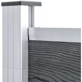vidaXL Vrtna ograja WPC 175x105 cm siva | Shoptok.si
