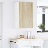 Viseći ormarić s pohranom Sonoma hrast i bijela 50 x 31 x 80 cm | Eponuda.com