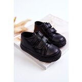Boto Children's Leather Sneakers With Velcro Black Foster | ePonuda.com