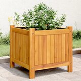 vidaXL Vrtna sadilica s oblogom 42x42x40 cm od masivnog drva bagrema Cijene
