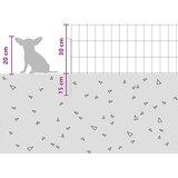  Ograda za vrt s kolčićima 12 pcs 95 x 30 cm Mesh Srebrna | Eponuda.com