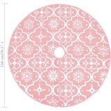  Luksuzna podloga za božićno drvce s čarapom ružičasta 150 cm | shoptok.hr