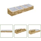  The Living Store Rastlinjak impregnirana borovina 200x50x35 cm - Rastlinjak, (21745021) Cene