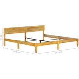  Posteljni okvir iz trdnega mangovega lesa 200 cm | Shoptok.si