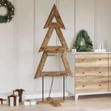 vidaXL Božično drevo z stojalom Rjava 180 cm Trdna tikovina | Shoptok.si