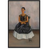  Slika - Frida Kahlo – Itzcuintli Dog with Me 80x120 U crnom drvenom okviru | shoptok.hr