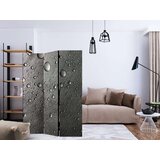  Paravan u 3 dijela - Steel surface with water drops [Room Dividers] 135x172 | shoptok.hr