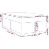  Krevet s oprugama i madracem plavi 120 x 190 cm od tkanine | shoptok.hr