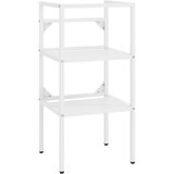 Maison Chic Kopalniški regal - Umivalniška omarica bel 40x38x83 cm železo, (21758981) | Shoptok.si