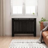 vidaXL Pokrivač radijatora Crni hrast 112 x 19 x 81,5 cm | shoptok.hr