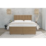 Ropez Oker žuti tapecirani bračni krevet s prostorom za odlaganje 140x200 cm Flip – | shoptok.hr