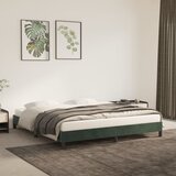 vidaXL okvir za krevet tamnozeleni 160x200 cm baršunasti Cijene