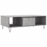 Maison Chic Klubska mizica - kavna mizica - Nizka mizica siva sonoma 104x60x35 cm inženirski les, (21752642) Cene