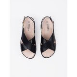 GOODIN Black flat sandals | Shoptok.si