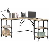  Radni stol boja hrasta sonome 139x139x75 cm konstruirano drvo | shoptok.hr
