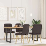  Blagovaonske stolice od tkanine 4 kom tamnosmeđe | shoptok.hr