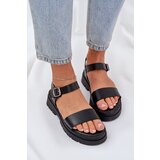 PS1 Women's Platform Sandals Black Evaretha Cijene