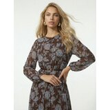 Sinsay Midi haljina s plisiranim donjim dijelom i remenom | shoptok.hr