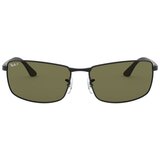 Ray-ban RB3498 002/9A Polarized M (61) Črna/Zelena | Shoptok.si