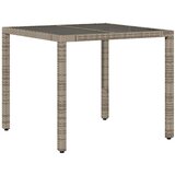  5-dijelni vrtni bistro set od poliratana s jastucima sivi | shoptok.hr