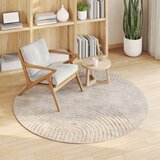 Tepisi za područja Kružni GALATI Bež Ø 200 CM Poliester | shoptok.hr
